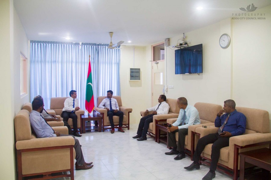ހައްދުންމަތީ އަތޮޅު ކައުންސިލުން އައްޑޫސިޓީއަށް ޒިޔާރަތް ކުރައްވައިފި